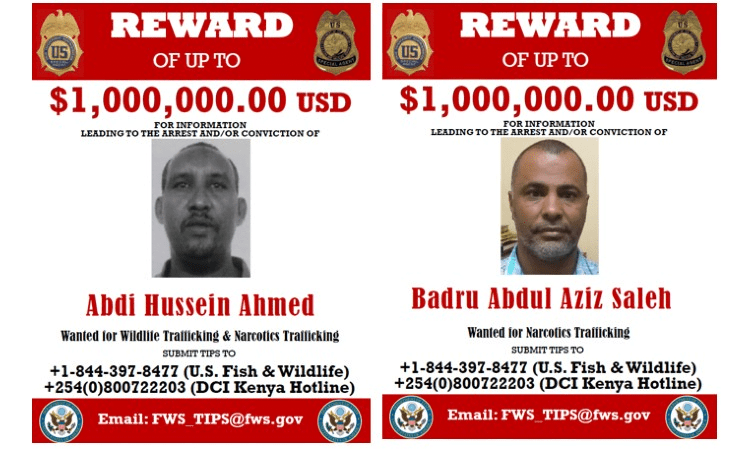 U.S Announces Two $1 Million Rewards for Information Leading to the Arrests of Two Kenyan Fugitives