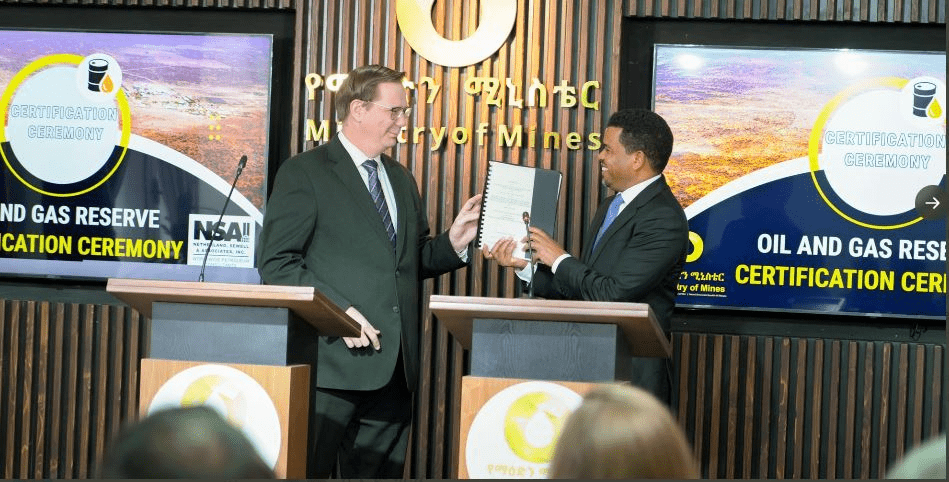 Ethiopia Receives First Gas Reserves Certificate
