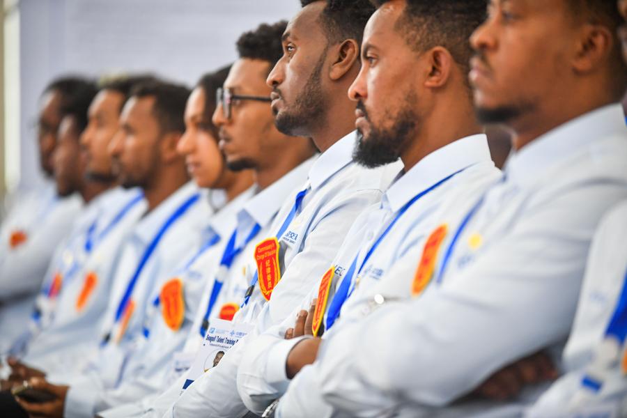Ethiopians participate in the opening ceremony of "Seagull Talent Nurturing Project" training program in Addis Ababa, Ethiopia, on Sept. 17, 2024. (Xinhua/Michael Tewelde)