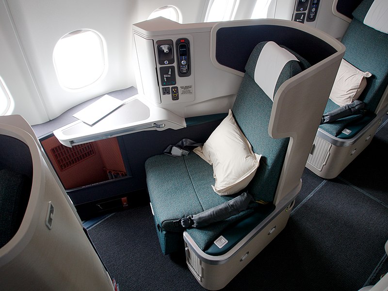 Features of business class to Europe